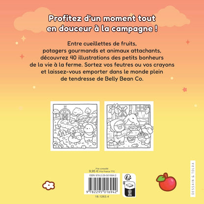 Séjour tout doux à la ferme - Belly Bean - Coloriages mignons et cosy - Cosy colo