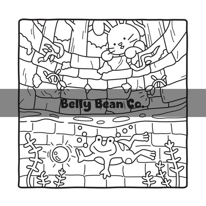 Snuggly Friends - Mes petits contes cosy - Nina Luma - Coloriages féériques et mignons -Cosy colo