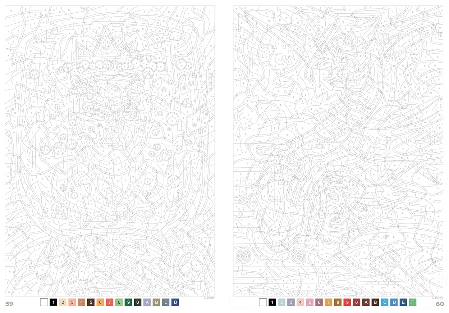 Coloriages mystères Disney - Grands classiques Spécial débutants