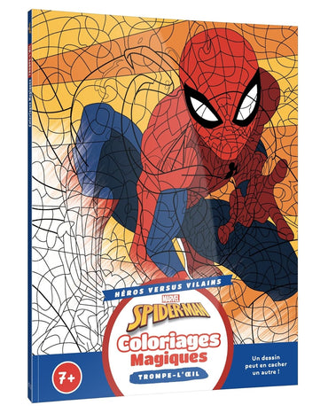 SPIDER-MAN - Coloriages magiques - Trompe-l'oeil (7+) - Héros contre Vilains - MARVEL
