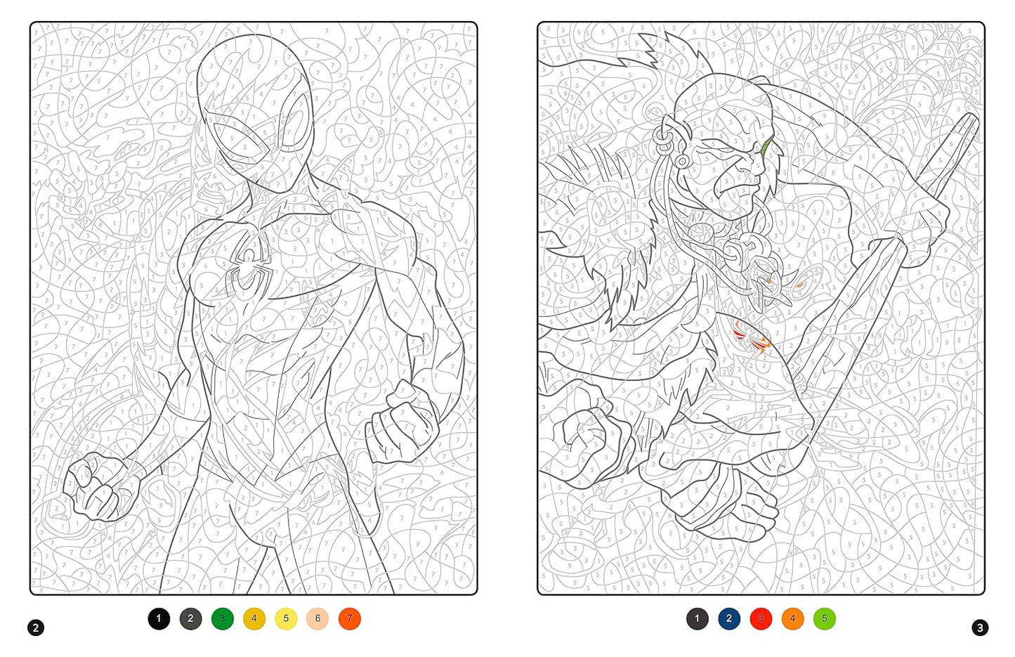 SPIDER-MAN - Coloriages magiques - Trompe-l'oeil (7+) - Héros contre Vilains - MARVEL