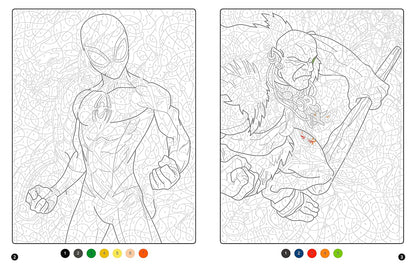 SPIDER-MAN - Coloriages magiques - Trompe-l'oeil (7+) - Héros contre Vilains - MARVEL