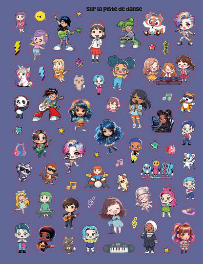 1000 stickers et décors chibi