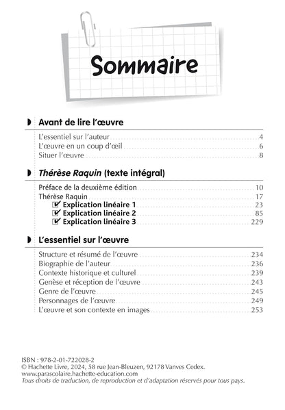 Bibliolycée - Thérèse Raquin, Émile Zola