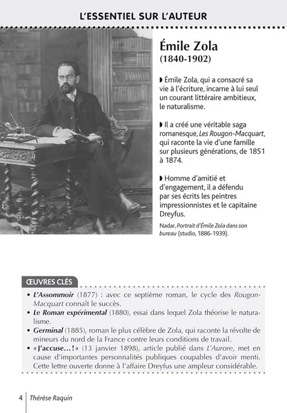 Bibliolycée - Thérèse Raquin, Émile Zola