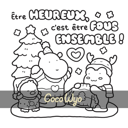 Petits mots cosy - Coco Wyo - Coloriages mignons et cocooning - Cosy colo